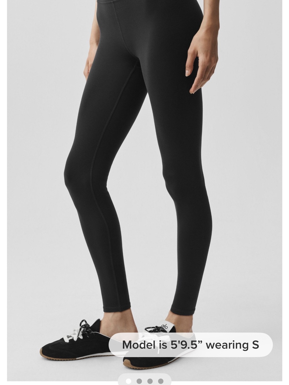 Alo Yoga 7/8 High Waist Airbrush Legging-Black-Size small